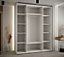 Sapporo II - Airy White Mirrored Sliding Door Wardrobe - Compact Storage for Modern Living (H)2050mm (W)1900mm (D)600mm