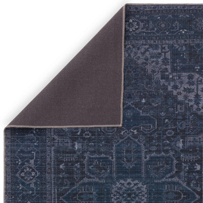 Sara Traditional Persian Bordered Floral Abstract Easy to Clean Rug for Living Room and Bedroom-160cm X 230cm