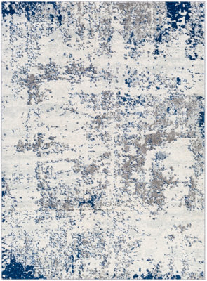 SARAH Abstract Modern Marble Dark Blue Area Rug 160 x 220 cm