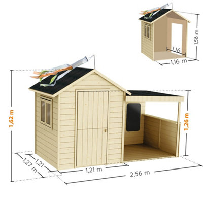 Sarah Playhouse with Covered Veranda - 3