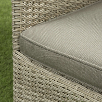 Sarasota 2 Seat Rattan Garden Companion Furniture Set with Aluminium Frame in Natural - 4