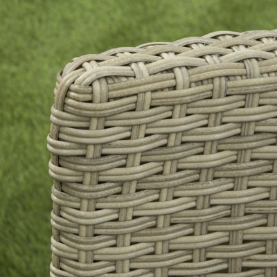 Sarasota 2 Seat Rattan Garden Companion Furniture Set with Aluminium Frame in Natural - 7