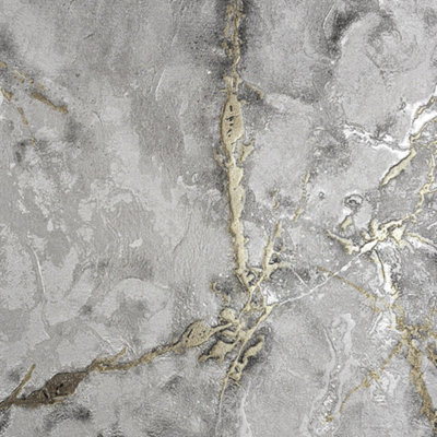 Sartoria Prima Charcoal & Gold Marble Glitter Wallpaper LT7717