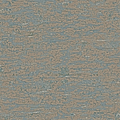 Sartoria Rustica Texture Teal/Gold Wallpaper