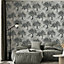 Sartoria Sherwood Silver/Grey Wallpaper
