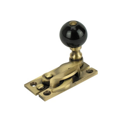 Sash Heritage Claw Fastener with Black Ceramic Knob (Non-Locking ...