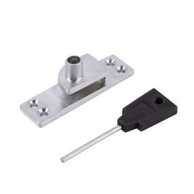 Sash Heritage Locking Keep for Straight Arm Fastener (Standard) - Satin ...