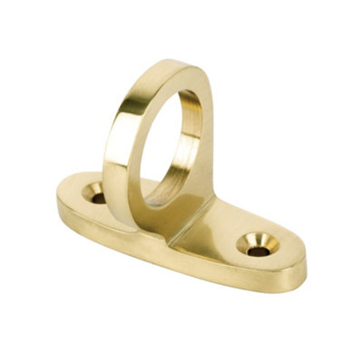 Sash Heritage Shaped Sash Eye - Polished Brass