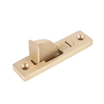 Sash Heritage Weekes Sash Stop with Square Ends - Satin Brass