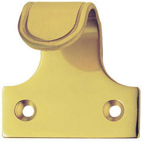 Sash Window Lift Handle 53 x 52mm 33mm Fixing Centres Polished Brass