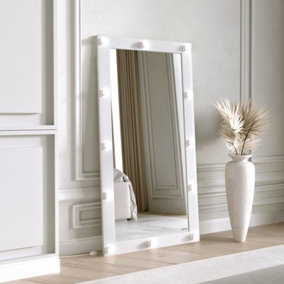 Saskia White Large Hollywood Mirror