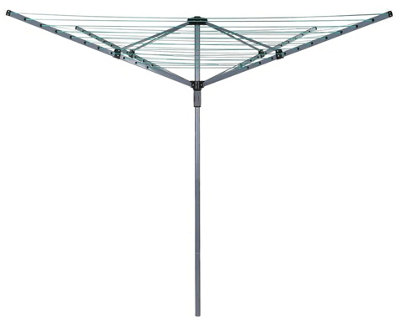 SASONS 60M 4 Arm Heavy Duty Rotary Washing Line with Ground Spike & Protective Cover  Outdoor Clothes Airer