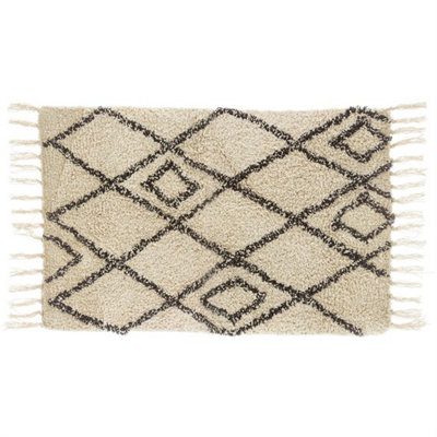 Sass & Belle Berber Style Diamonds Tufted Rug Small