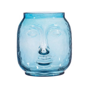 Sass & Belle Bohemian  Blue Face Vase