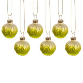 Sass & Belle Brussels Sprouts Baubles - Set of 6
