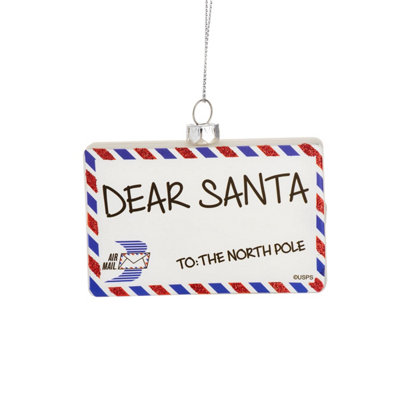 Sass & Belle Dear Santa Letter Shaped Bauble