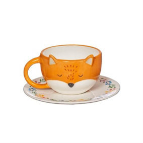 Sass & Belle Finley Fox Tea Cup and Saucer Set