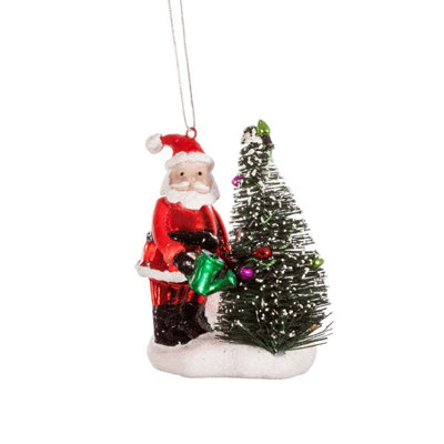 Sass & Belle Garden Santa Shaped Bauble Price Comparisons | Compare The Build