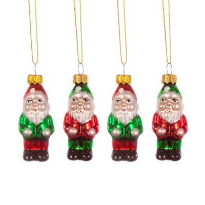 Sass & Belle Gnome Shaped Bauble - Set of 4