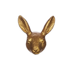 Sass & Belle Gold Rabbit Drawer Knob