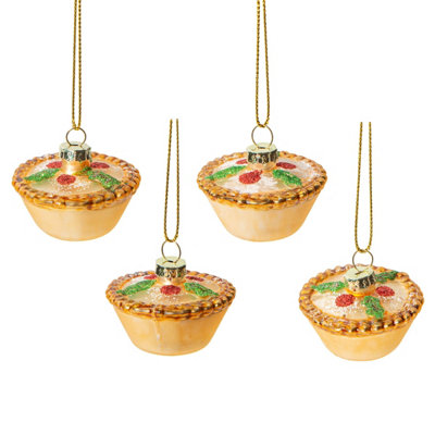 Sass & Belle Mini Mince Pie Shaped Bauble - Set Of 4 Price Comparisons | Compare The Build