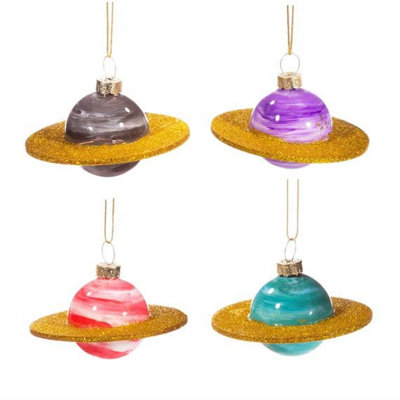 Sass & Belle Mini Planets Shaped Bauble - Set of 4 Price Comparisons | Compare The Build