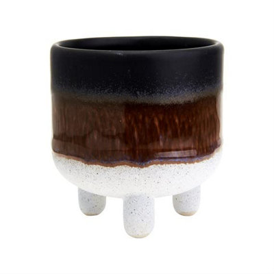 Sass & Belle Mojave Glaze Black Planter