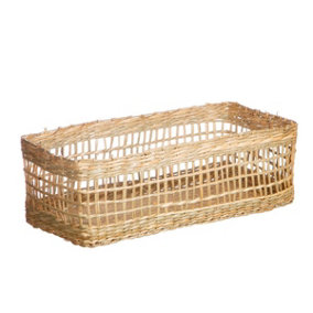 Sass & Belle Natural Seagrass Storage Basket Home Make Up Home Organiser Tub