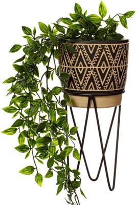 Sass & Belle Nomad Planter with Wire Stand