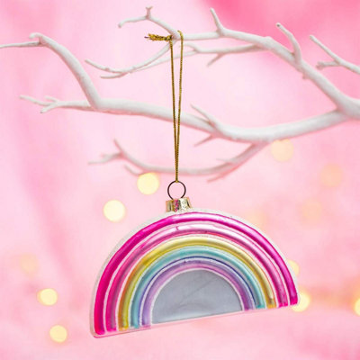 Sass & Belle Pastel Rainbow Shaped Bauble