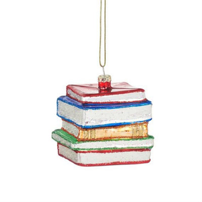 Sass & Belle Stack of Books Shaped Bauble Price Comparisons | Compare The Build