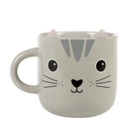Sass & Belle - White Kawaii Cat Mug