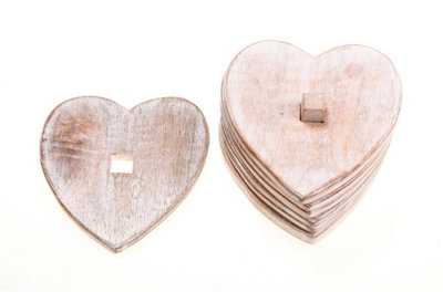 Sass & Belle Wooden Heart Coasters