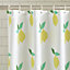 Sassy B Bathroom Lemon Zest 180x180cm Shower Curtain Yellow