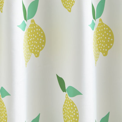 Lemon shower curtain sales