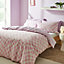 Sassy B Bedding Checkerboard Wave Reversible Duvet Cover Set with Pillowcases Pink