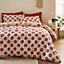 Sassy B Bedding Groovy Floral Reversible Duvet Cover Set with Pillowcases Natural