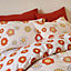 Sassy B Bedding Groovy Floral Reversible Duvet Cover Set with Pillowcases Natural