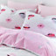 Sassy B Bedding Lip Service Duvet Cover Set with Pillowcases Pink