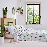 Sassy B Bedding Plant Babe Duvet Cover Set with Pillowcase Green