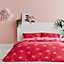 Sassy B Bedding Pouting Lips Jersey Duvet Cover Set with Pillowcases Pink