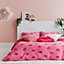 Sassy B Bedding Pouting Lips Jersey King Duvet Cover Set with Pillowcases Pink