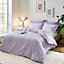 Sassy B Bedding Stripe Tease Duvet Cover Set with Pillowcases Lilac