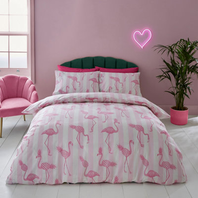 Flamingo bed deals sheets queen