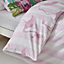 Sassy B Bedding Tropical Flamingo Stripe Duvet Cover Set with Pillowcases Pink