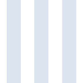 Sassy B Blue Stripe Mica effect Wallpaper