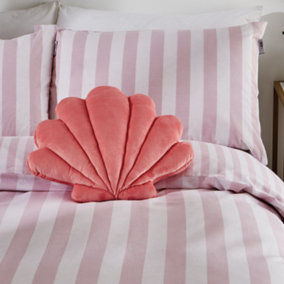 Sassy B Living Shell-Fie Shaped Cushion Pink