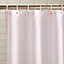 Sassy B Stripe Tease Stripe 180x180cm Shower Curtain Pink