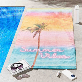 Sassy B Summer Vibes 76x160cm Beach Towel Bright