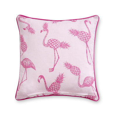 Sassy B Tropical Flamingo 45x45 Indoor/Outdoor Cushion Pink